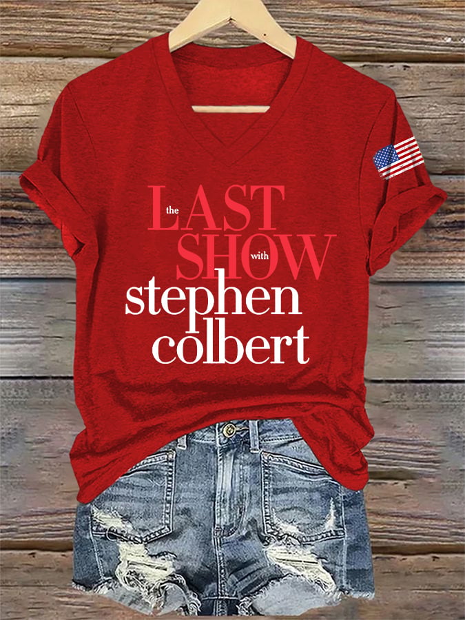 🔥Acquista 3 e ricevi il 15% di sconto🔥T-Shirt Retro Stampa Ultimo Spettacolo con Scollo a V