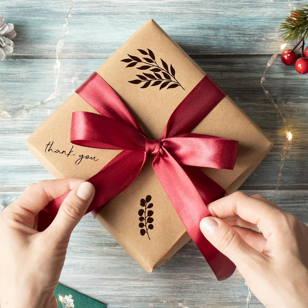 12 Pcs Vintage Wooden Rubber Stamps, Plant and Flower Decorative Wooden Rubber Stamp Set for Art DIY Craft Scrapbooking Journals Card Making Letters