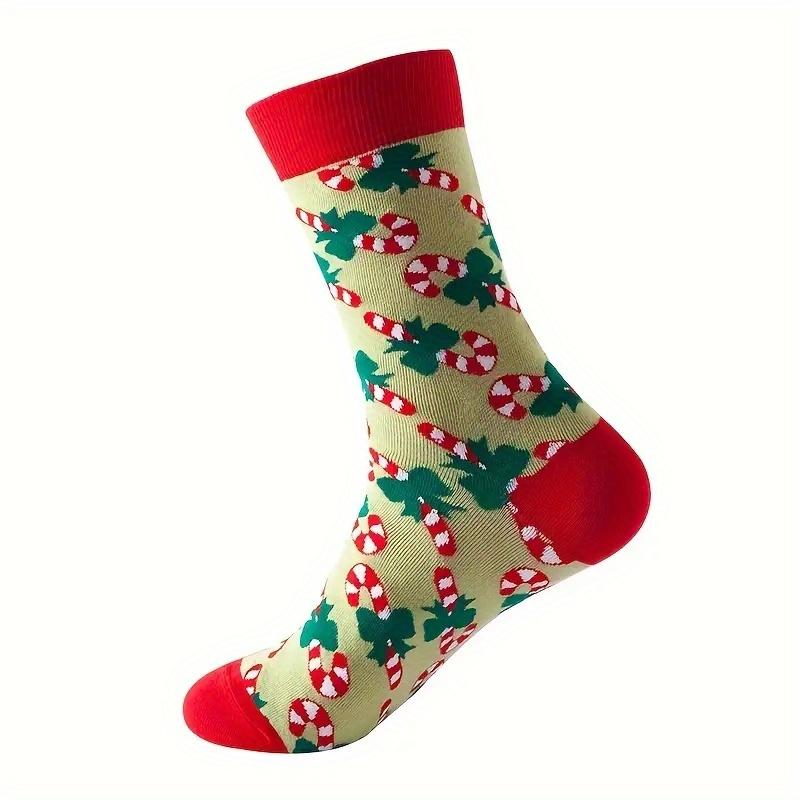 10 paires de chaussettes de Noël mignonnes et fantaisie pour femme/homme