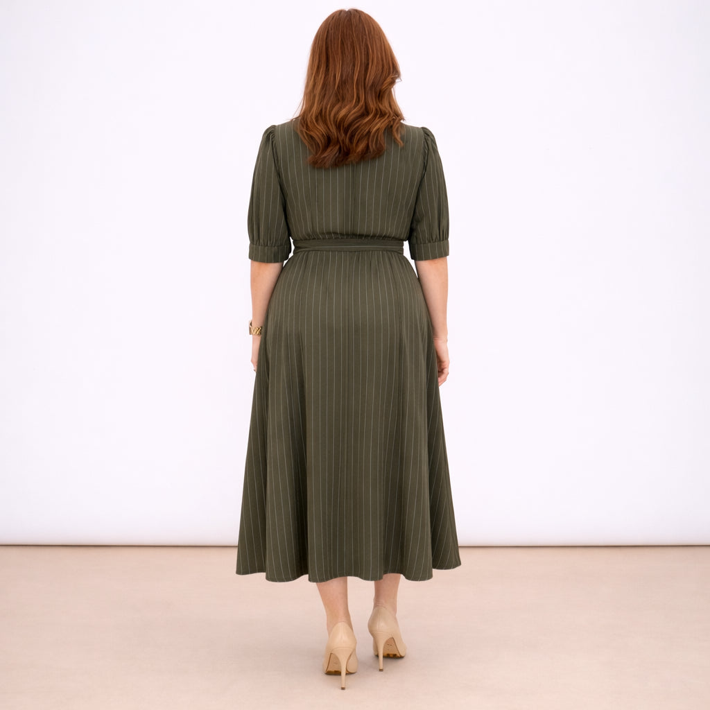 [2026.COUTURE] Sabry, Abito Chemisier Misto Lino