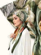Hijab Foulard en Satin Élégant, Tissu Doux et Respirant, Absorption Facile de la Transpiration, Parfait pour le Quotidien, Conception Ajustée et Élastique, Foulard