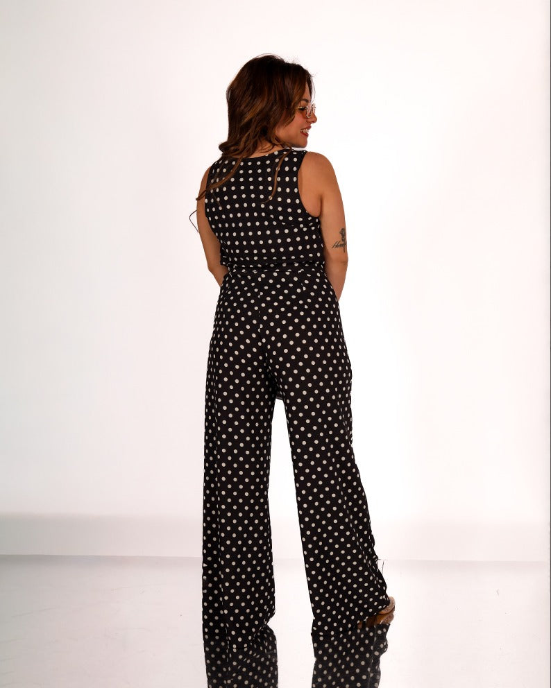 COMPLETO ELEGANTE A POIS