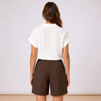 [2026.COUTURE] Camicia Annodata A Maniche Corte