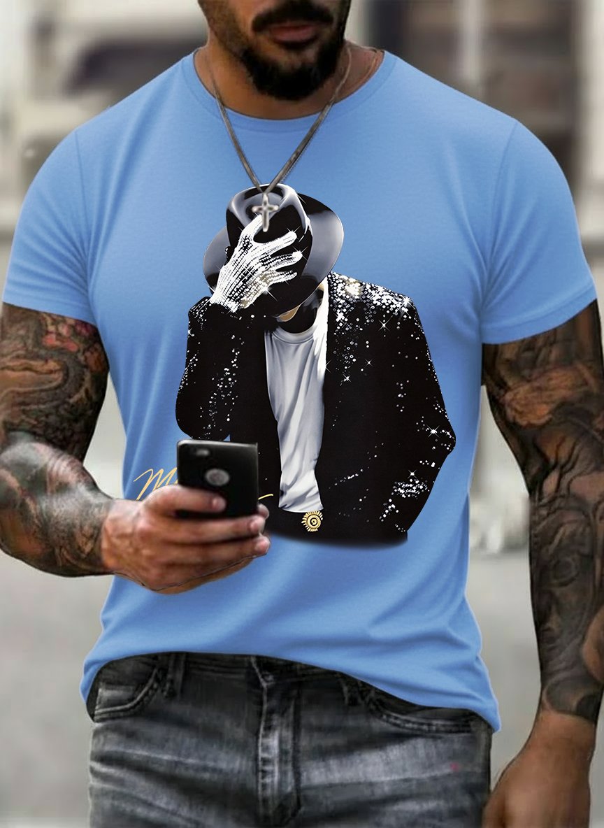 T-shirt da uomo con stampa divertente