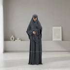 Prayer Set, 2-Piece Abaya Khimar in Jazz Fabric, Modest and Practical