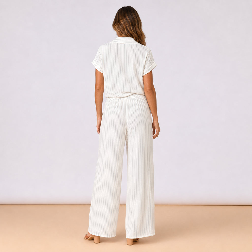 [2026.COUTURE] Coordinato Gessato, Pantaloni E Camicia