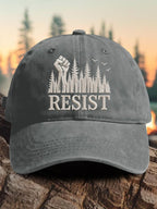 Retro Resist Save The Forest Service Print Baseball Cap