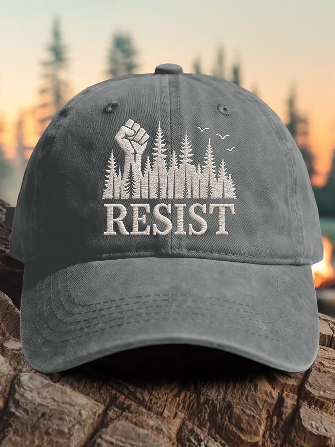 Cappellino da baseball con stampa "Retro Resist Save The Forest Service"