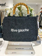 Sac à anse en bambou uni Rive Gauche (4 couleurs)