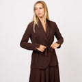 [2026.COUTURE]Completo in tessuto fluido con blazer e pantaloni a palazzo