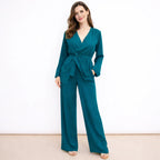 Completo pantalone e maglia incrociata