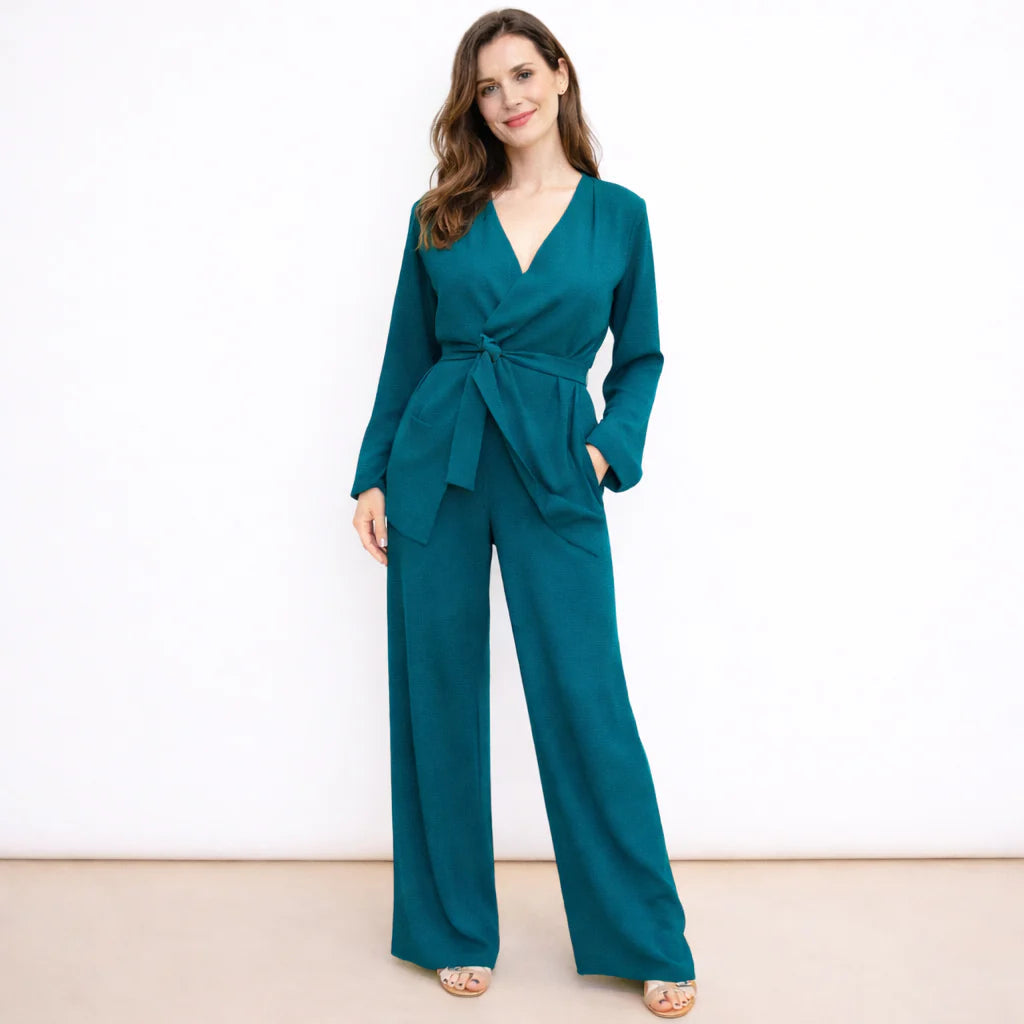 Ensemble pantalon et haut cache-cœur