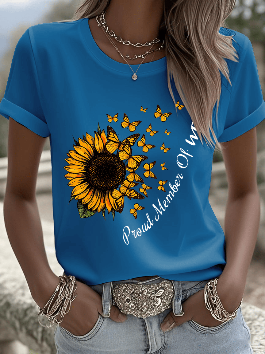 🔥Acquista 3 e ottieni il 15% di sconto🔥T-shirt stampata da donna WDNC per menopausa e perimenopausa