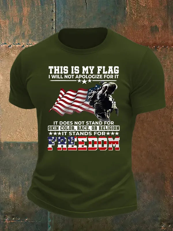 T-Shirt Uomo Stampa "QUESTA È LA MIA BANDIERA"