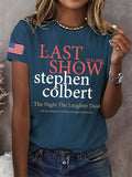 🔥Buy 3 Get 15% Off🔥Retro Last Show 05.21.2026 The Night The Laughter Died After The Opening Monol, Hopefully People Laughed During The Show Print T-Shirt