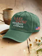 🔥Buy 3 Get 15% Off🔥Retro Last Show 05.21.2026 The Night The Laughter Died After The Opening Monol, Hopefully People Laughed During The Show Print Baseball Cap