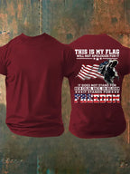 Men's  THIS IS MY FLAG  Print T-Shirt