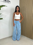 Pantalone 100% lino