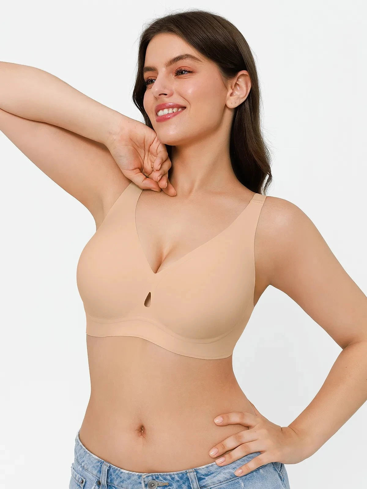 Soutien-gorge sans coutures avec support en gel et maintien des contours