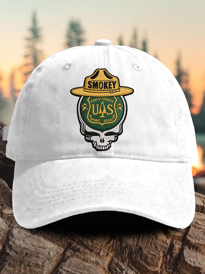 Berretto da baseball con stampa "Retro Resist Save The Forest Service"