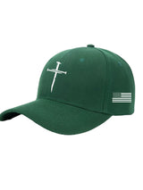 Unisex Flag Cross Print Baseball Cap