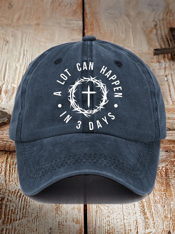 🔥Buy 3 Get 15% Off🔥🔥Hot Sale Picks 🔥Unisex A Lot Can Happen In 3 Days Print Baseball Cap
