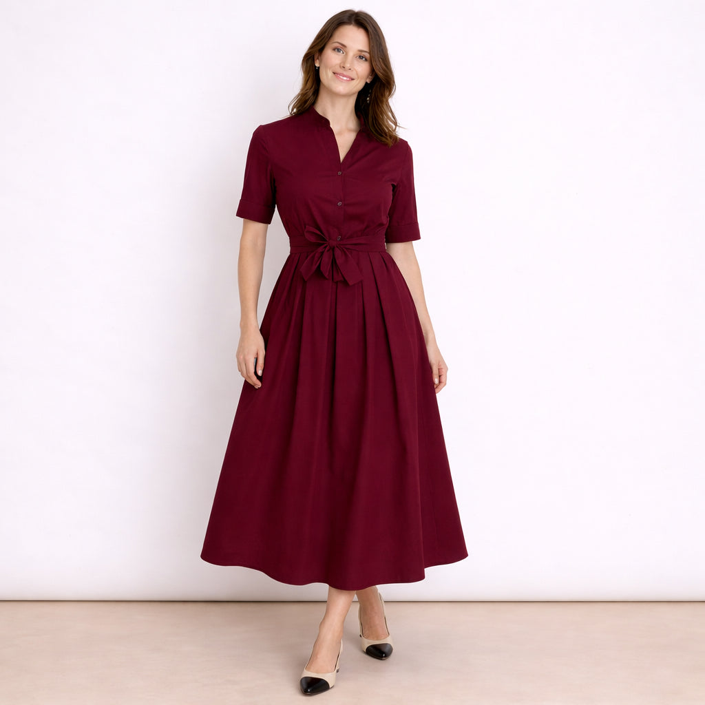 [2026.COUTURE] Jolie, Vestito Chemisier Con Cintura