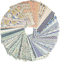 180 Sheets Patterned Paper, Scrapbook Paper for Decoration, Scrapbook Supplies Kit for Writing Planner, Drawing Travel Journal Art Craft Diary Embellishment (Blue, Green, Yellow)