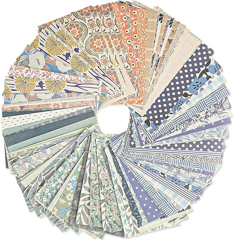 180 Sheets Patterned Paper, Scrapbook Paper for Decoration, Scrapbook Supplies Kit for Writing Planner, Drawing Travel Journal Art Craft Diary Embellishment (Blue, Green, Yellow)