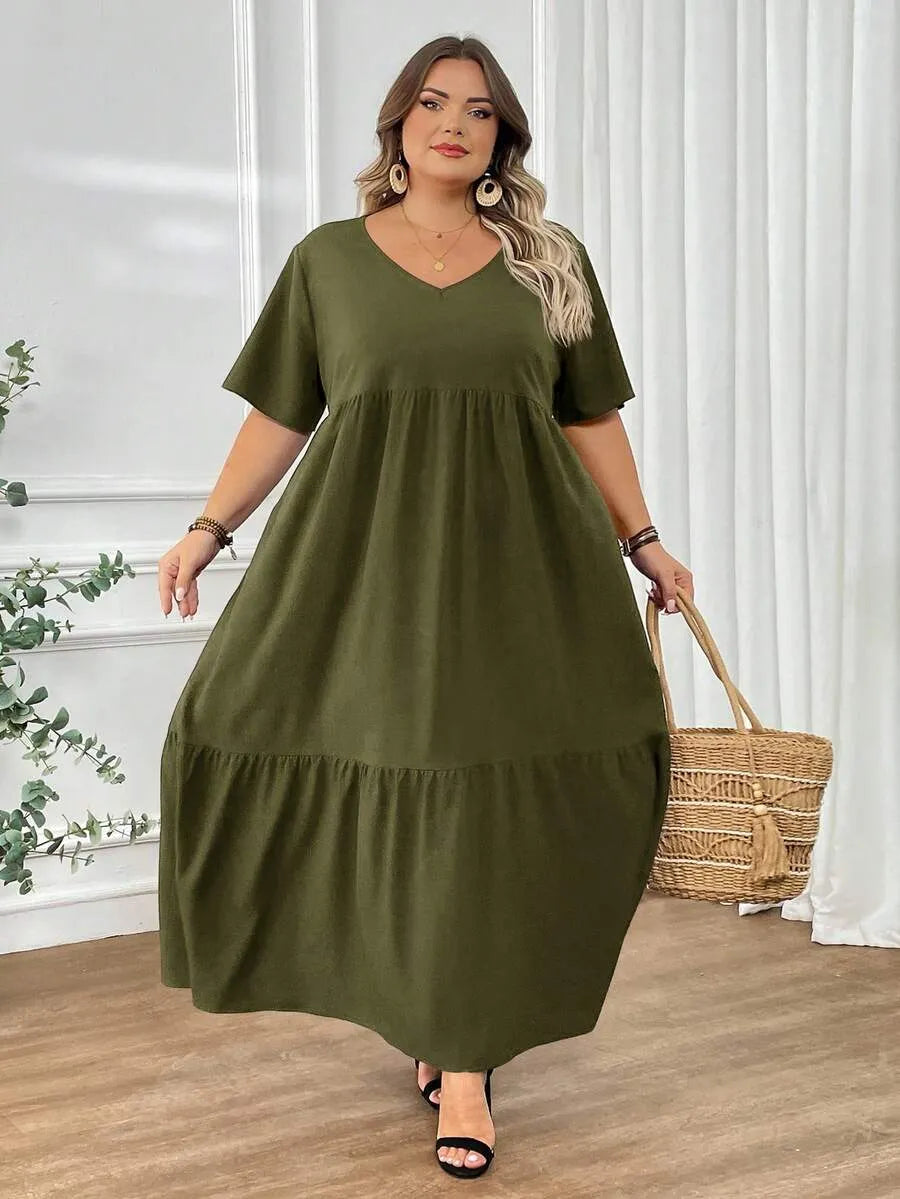 Robe d'été bohème grande taille pour femme