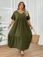 Robe d'été bohème grande taille pour femme