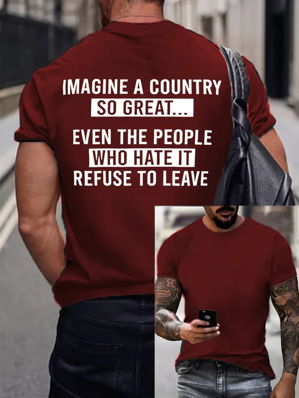 T-Shirt Uomo IMAGINE A COUNTRY