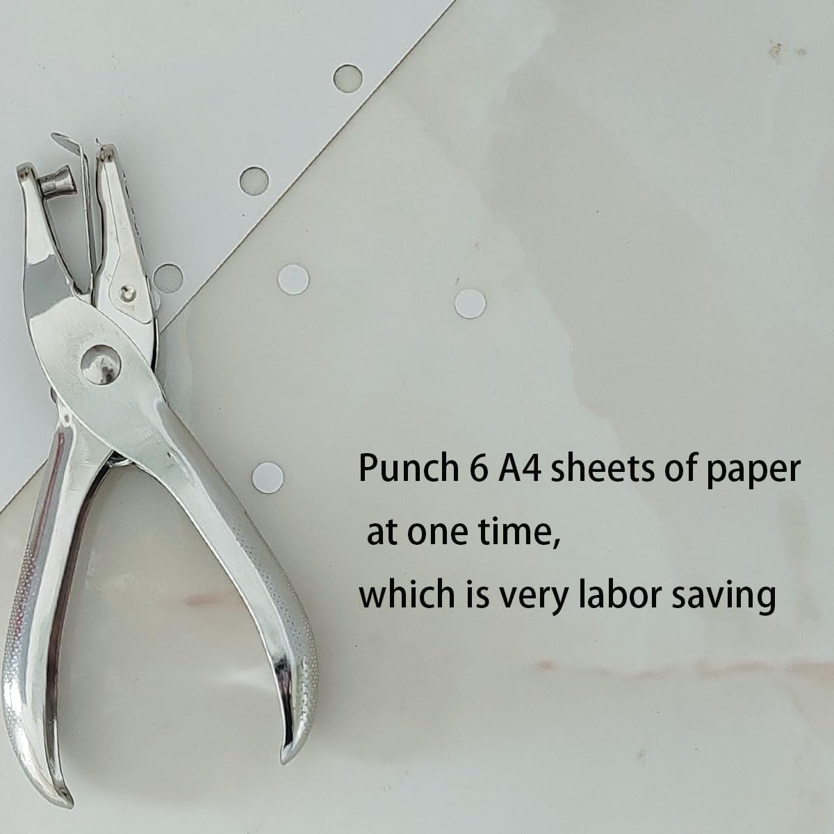 2 Pcs Hole Puncher Single, Handheld Hole Paper Punch, 1/4 and 1/8 Inch Circular Holes for Crafts DIY Craft Labels and Greeting Cards Home Office Learning