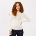 [2026.COUTURE] Maglia Giulia Basic a Maniche Lunghe in Misto Cashmere