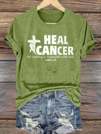 Women's  Lung Cancer HEAL CANCER Classic T-Shirt