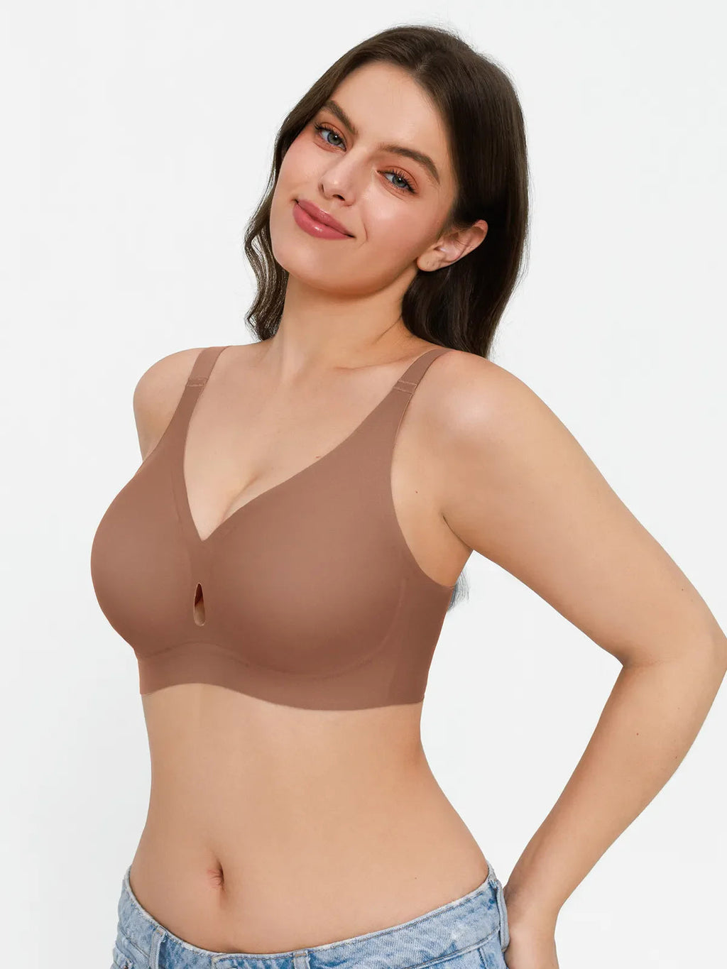 Soutien-gorge sans coutures avec support en gel et maintien des contours