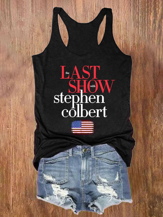 🔥Buy 3 Get 15% Off🔥Retro Last Show Print Tank Top