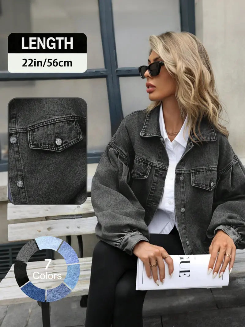 Veste en jean femme déchirée