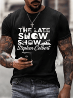 Men's Retro Last Show Print T-Shirt
