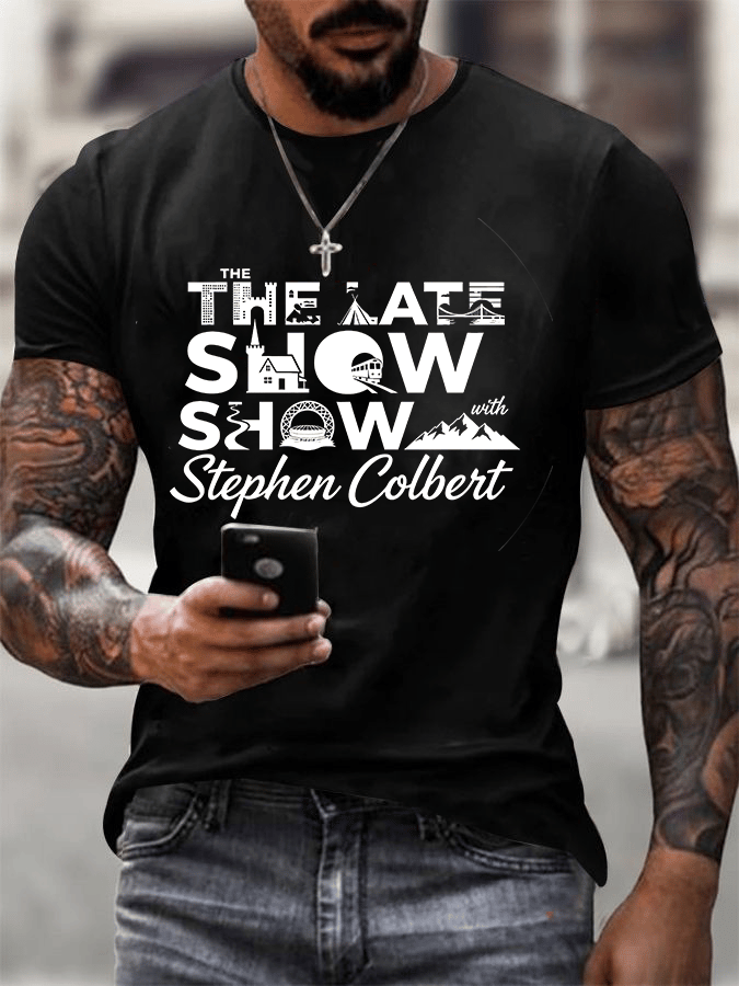 T-shirt stampata da uomo "Retro Last Show"
