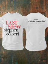 🔥Buy 3 Get 15% Off🔥Men's Retro Last Show 05.21.2026 The Night The Laughter Died After The Episode Ended. Hopefully People Laughed During The Show Print T-Shirt