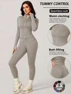 Completo da allenamento da donna a due pezzi slim-fit
