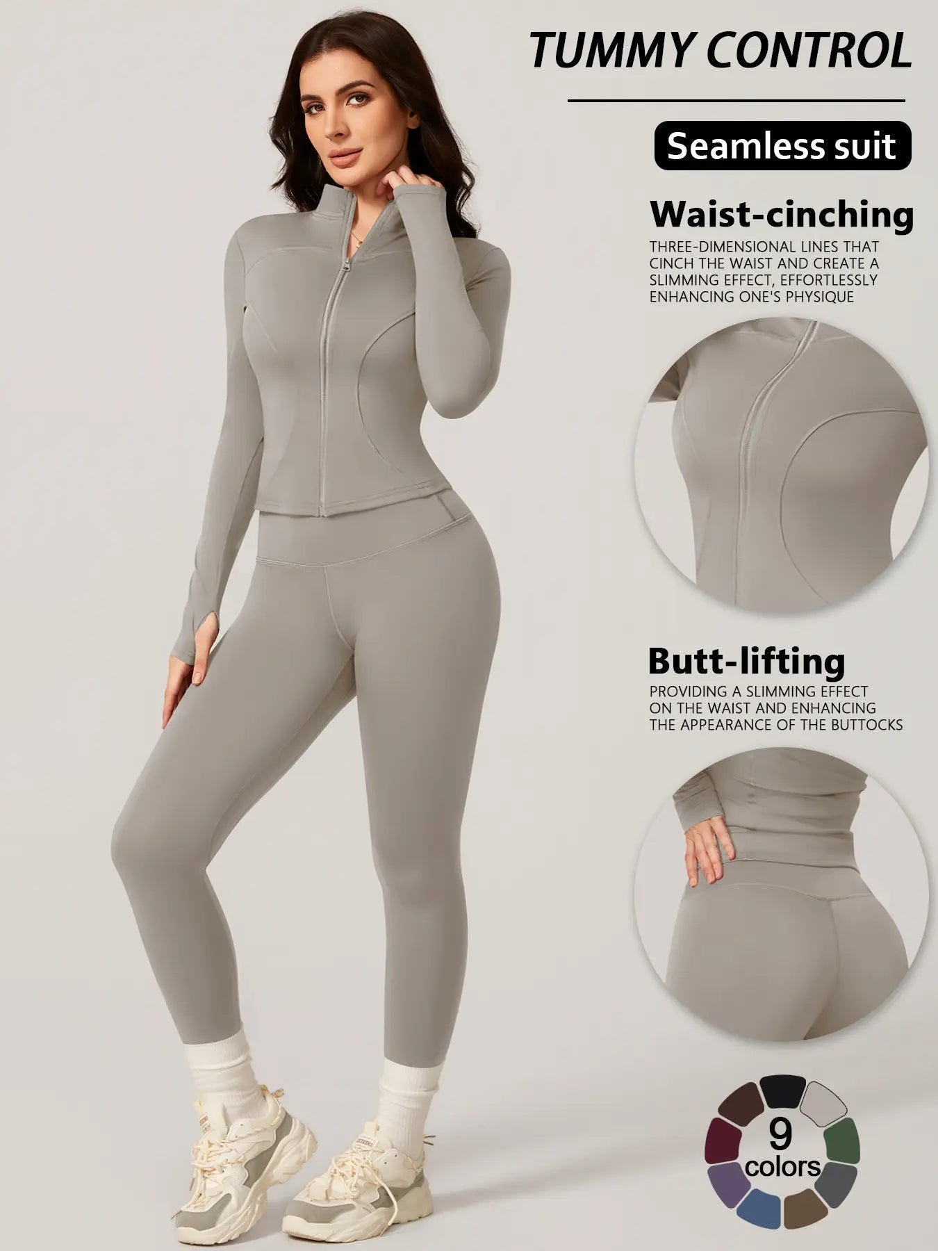 Completo da allenamento da donna a due pezzi slim-fit