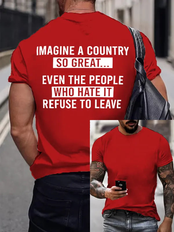 T-Shirt Uomo IMAGINE A COUNTRY