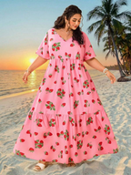 Robe d'été bohème grande taille pour femme