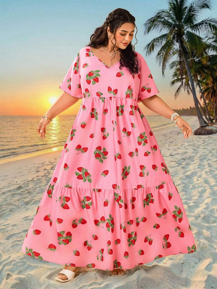 Robe d'été bohème grande taille pour femme