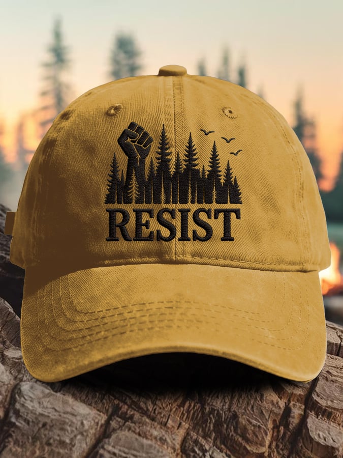 Cappellino da baseball con stampa "Retro Resist Save The Forest Service"
