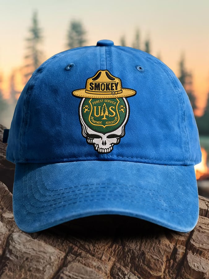 Berretto da baseball con stampa "Retro Resist Save The Forest Service"