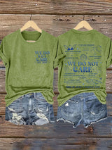 Retro Proud Member Of WDNC Club Est. 2025 We Do Not Care Print T-Shirt