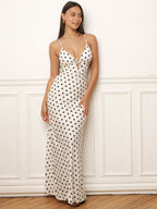 Polka dot halter dress